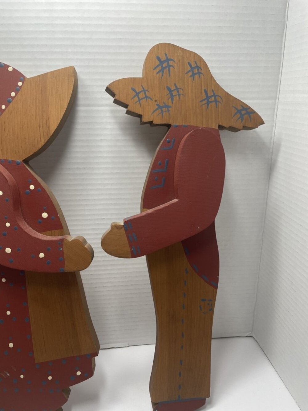 Vintage American Folk Art/Primative Silhouettes Pioneers - Picture 5 of 13